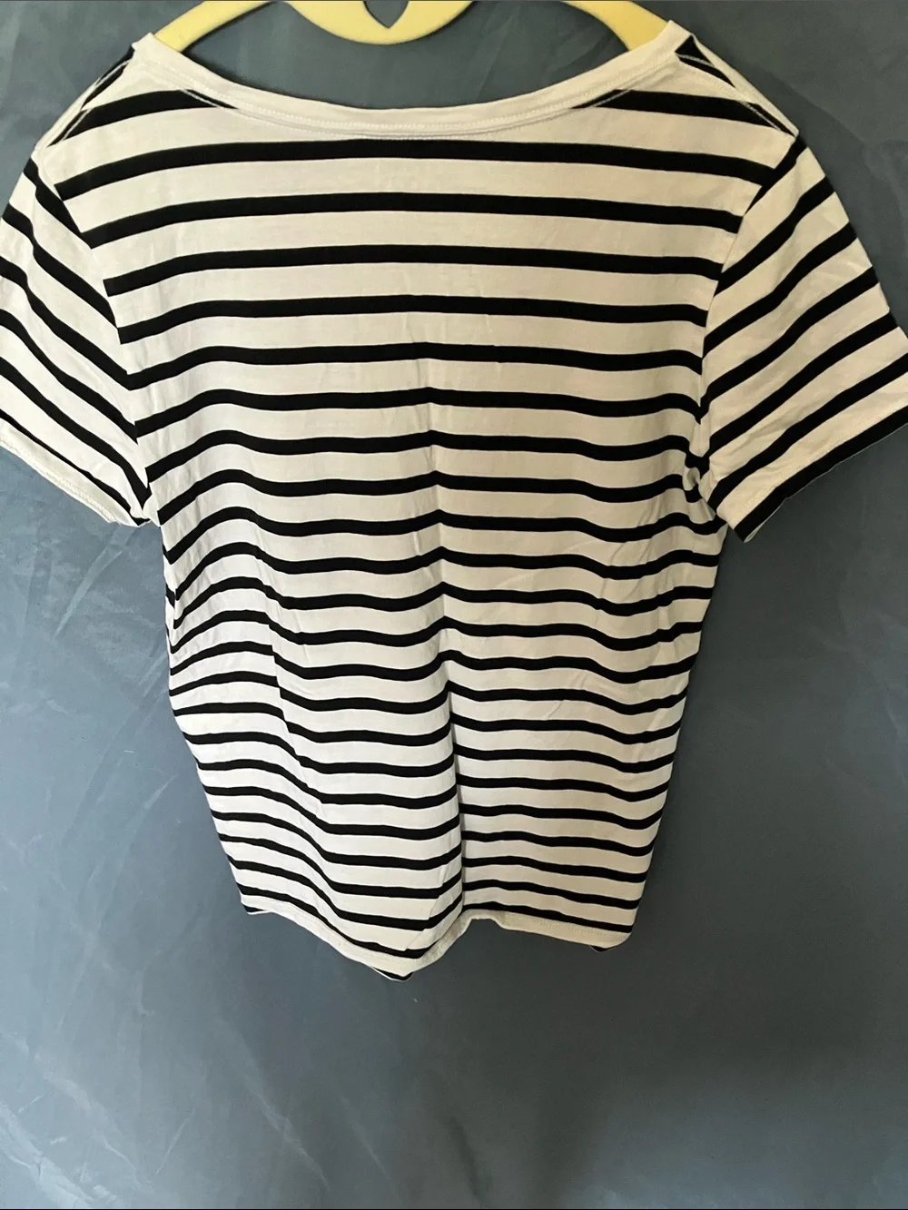 kate spade: Broome Street Black & White “Queen Bee” Striped Tee- S